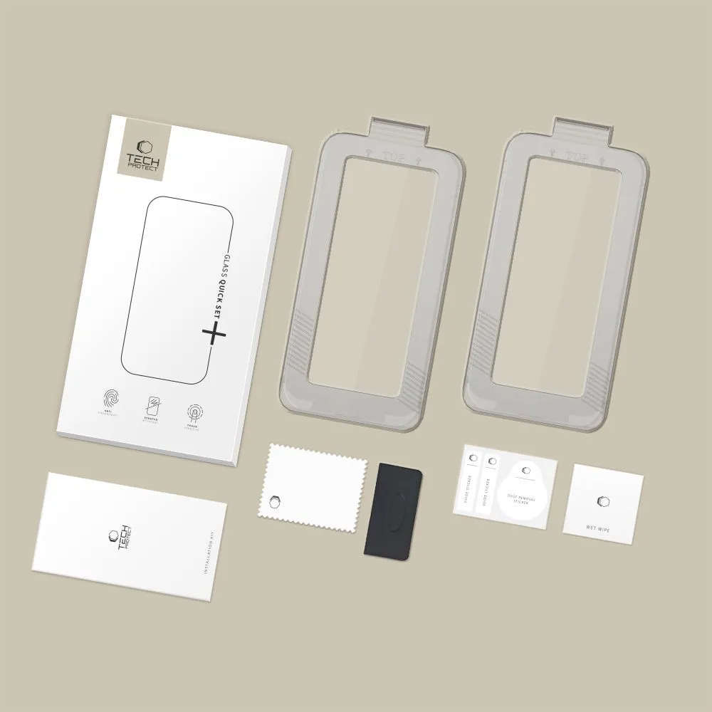 Apple iPhone 17 panssarilasi TECH-PROTECT QUICK SET+ 2-PACK