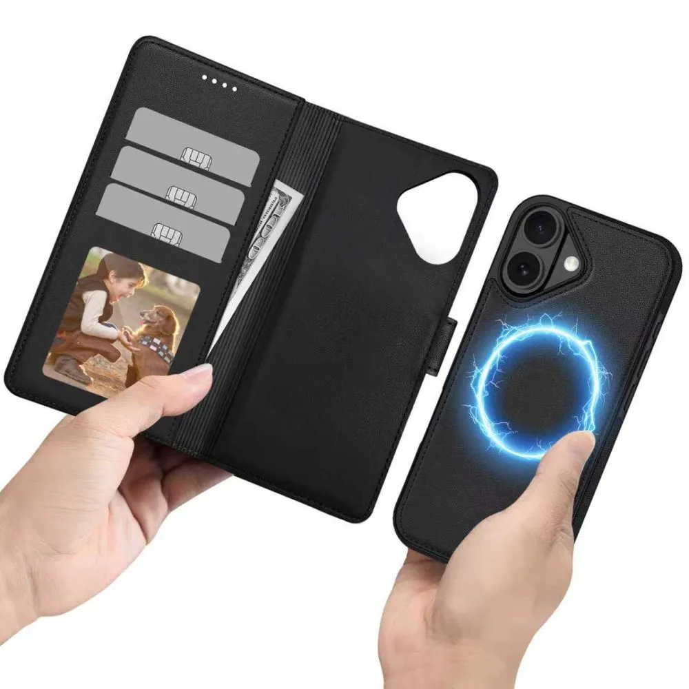 Apple iPhone 17 чехол черный TECH-PROTECT WALLET MAGSAFE
