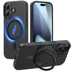 Apple iPhone 17 ümbris must TECH-PROTECT MAGRING MAGSAFE