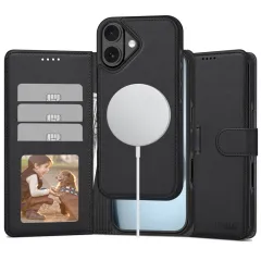 Apple iPhone 17 dėklas Juoda TECH-PROTECT WALLET MAGSAFE