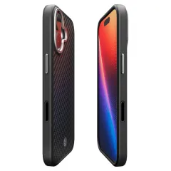 Apple iPhone 17 ümbris must SPIGEN ENZO ARAMID ”T” MAG MAGSAFE