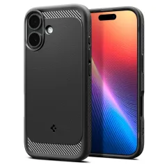 Apple iPhone 17 чехол черный SPIGEN RUGGED ARMOR MAG MAGSAFE