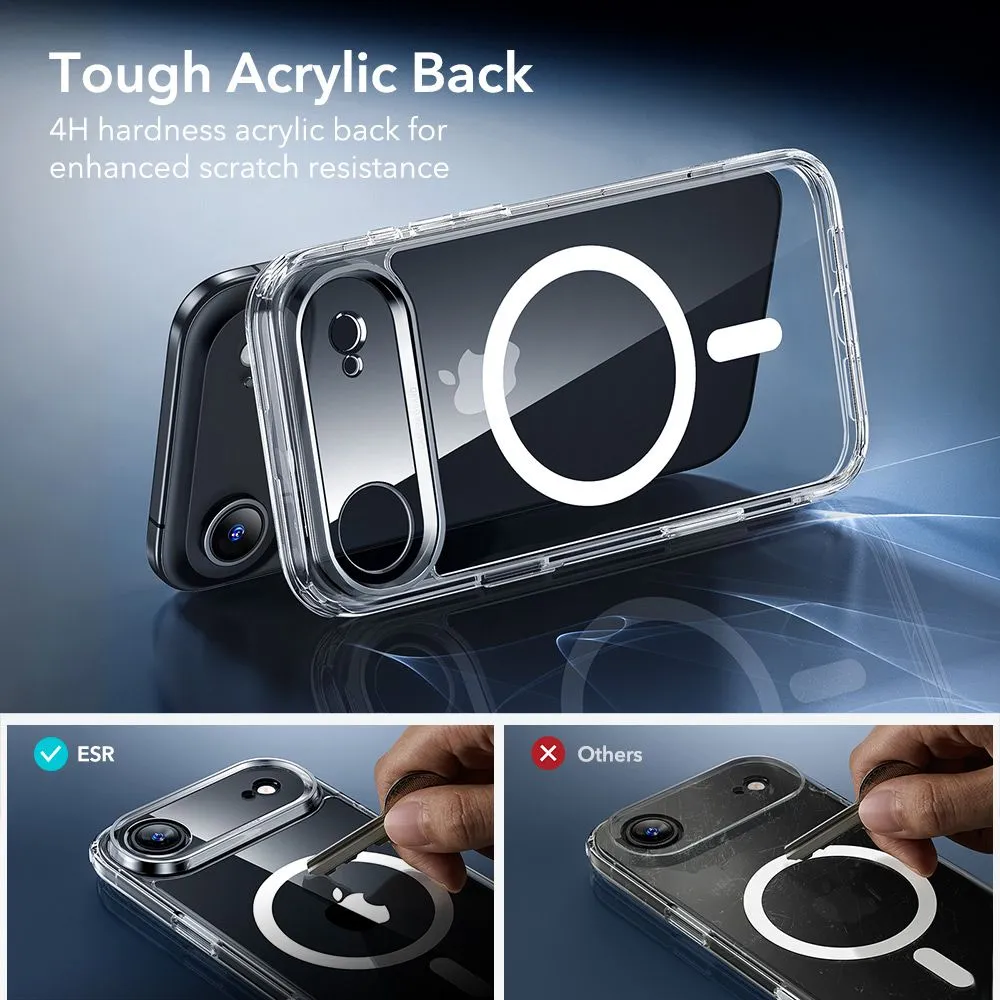 Apple iPhone 17 Air suojakuori läpinäkyvä ESR CLASSIC HYBRID MAGSAFE & TEMPERED GLASS