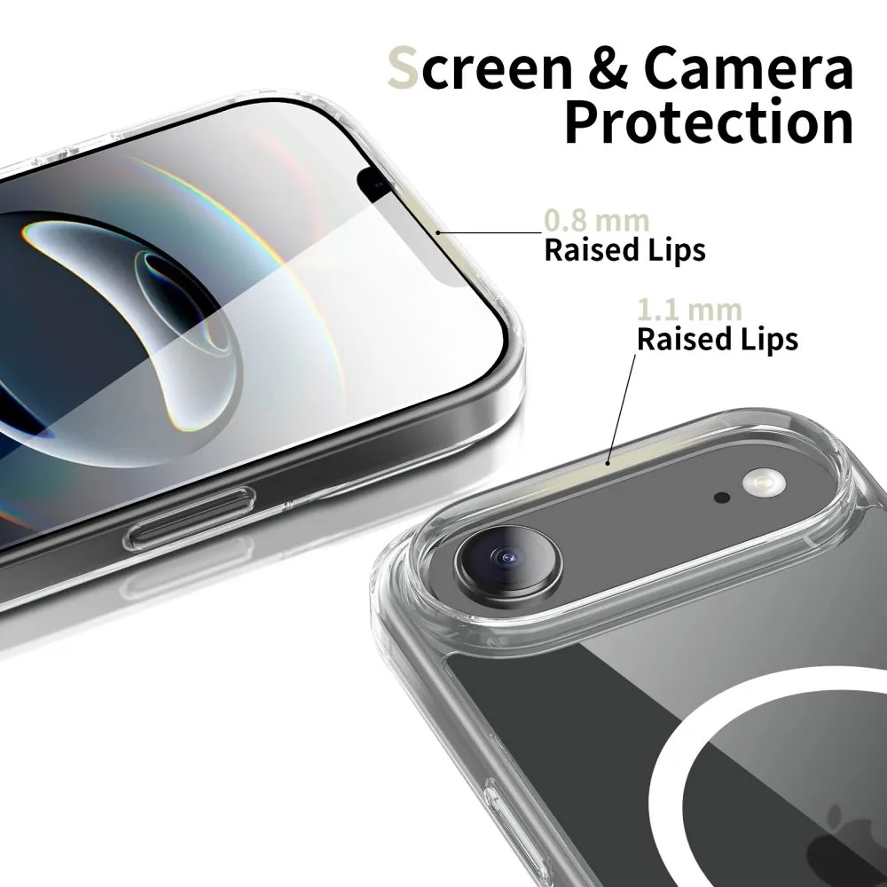 Apple iPhone 17 Air dėklas skaidrus TECH-PROTECT FLEXAIR HYBRID MAGSAFE