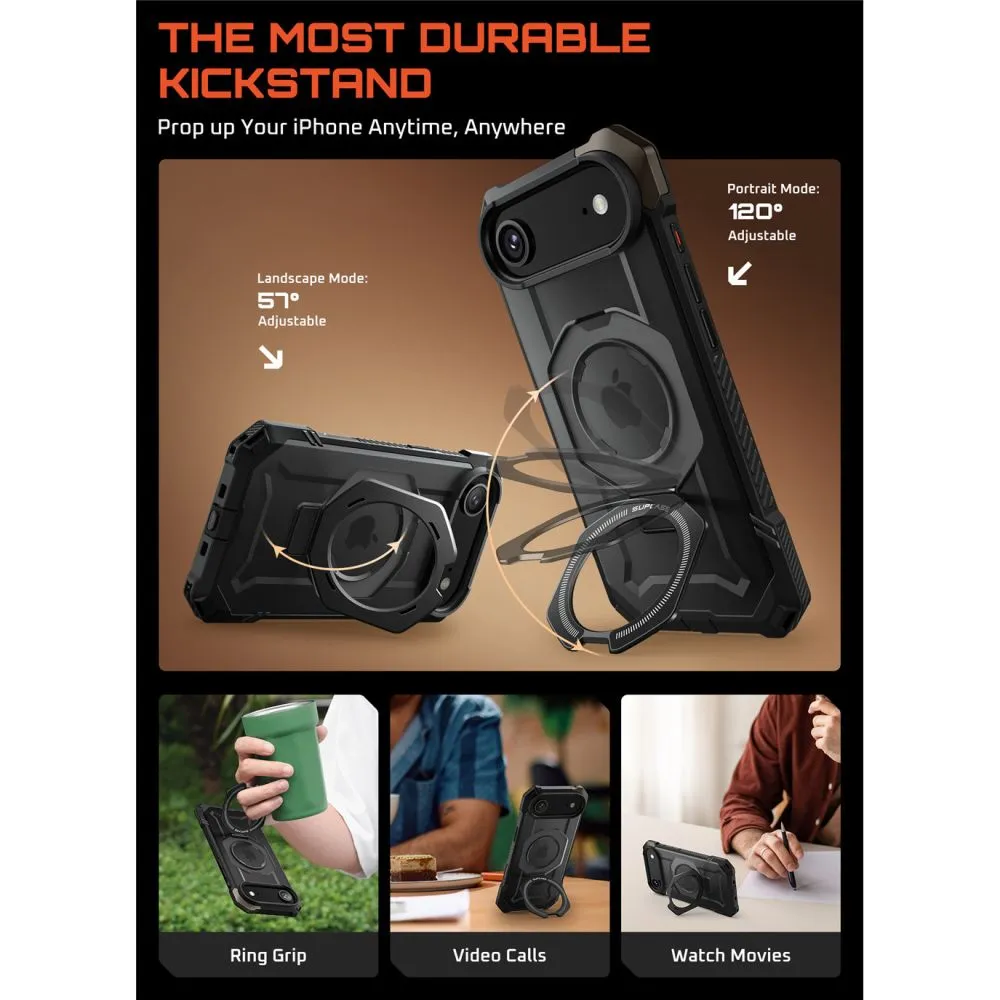 Apple iPhone 17 Air чехол черный SUPCASE UB GRIP MAG MAGSAFE
