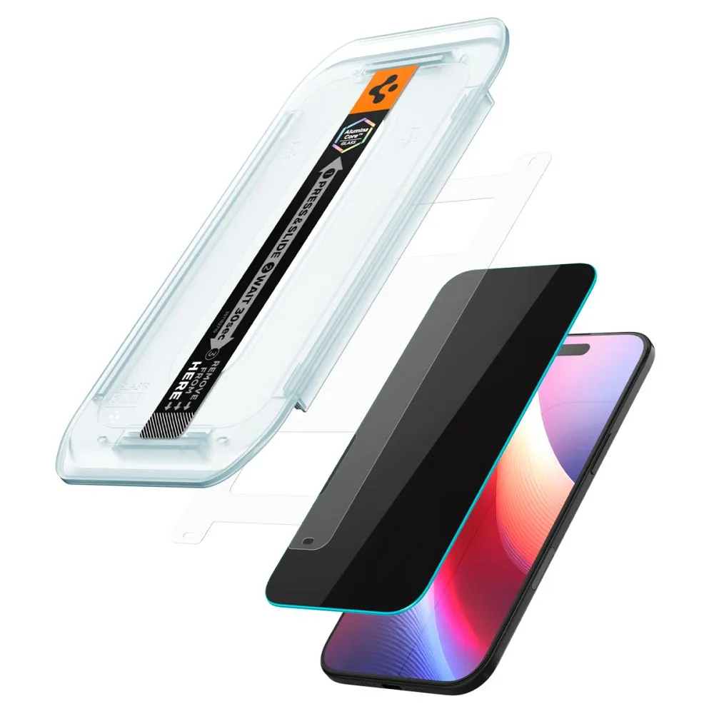 Apple iPhone 17 Air защитное стекло SPIGEN GLAS.TR ”EZ FIT” PRIVACY 2-PACK