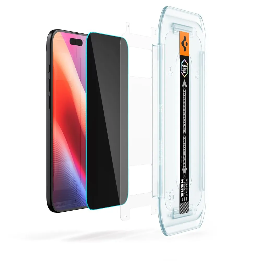 Apple iPhone 17 Air защитное стекло SPIGEN GLAS.TR ”EZ FIT” PRIVACY 2-PACK