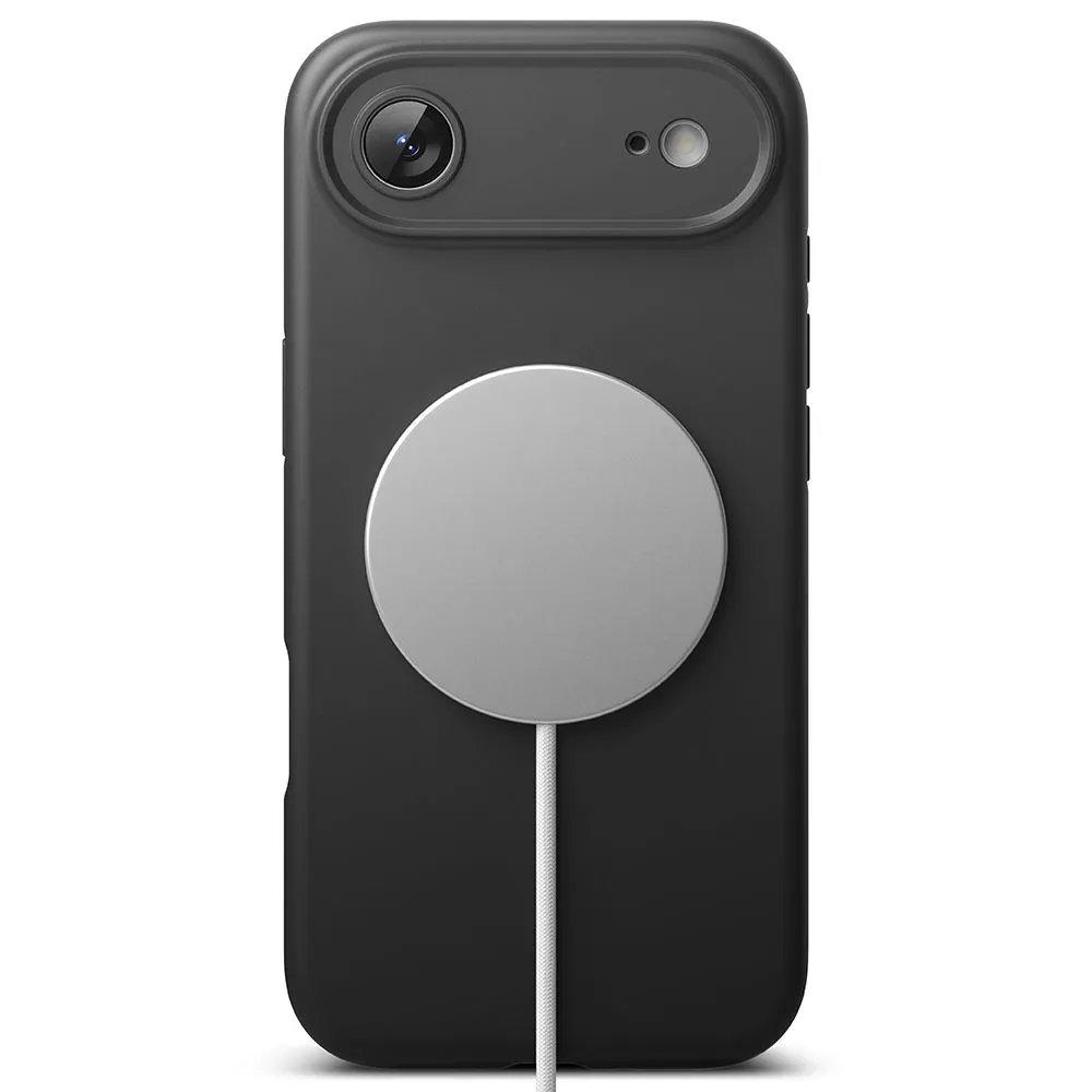 Apple iPhone 17 Air vāciņš melns RINGKE SILICONE MAGNETIC MAGSAFE