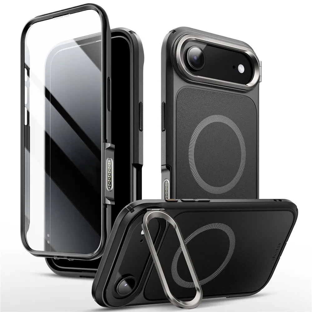 Apple iPhone 17 Air ümbris must SUPCASE IBLSN ARES FLIP MAG MAGSAFE