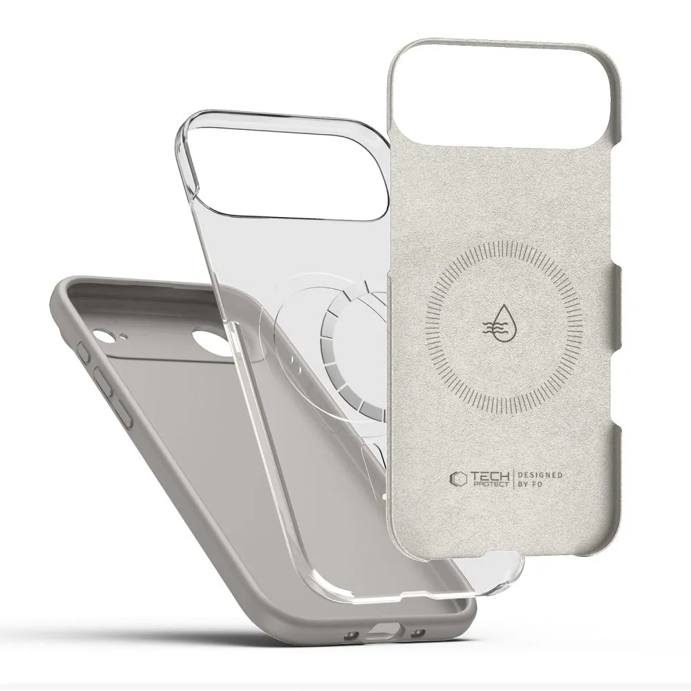 Apple iPhone 17 Air dėklas pilkas TECH-PROTECT SILICONE MAGSAFE