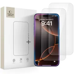iPhone iPhone 17 Air aizsargstikls TECH-PROTECT GLASS FIT+ 2-PACK Apple iPhone 17 Air