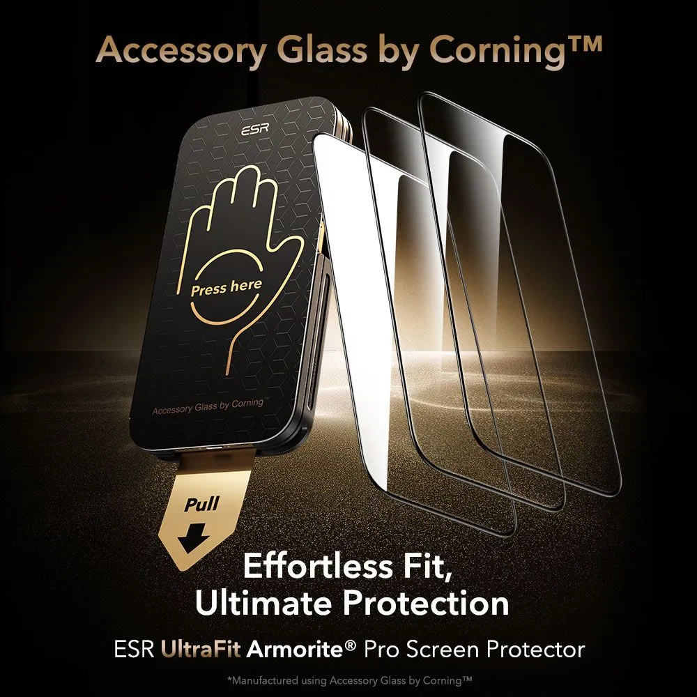 Apple iPhone 17 Pro apsauginis stiklas  ESR ULTRAFIT ARMORITE PRO TEMPERED GLASS