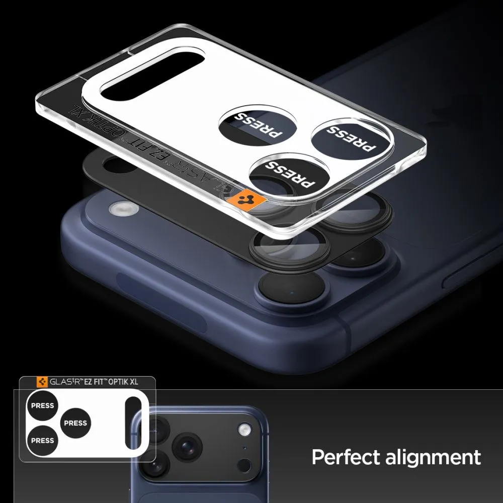 Apple iPhone 17 Pro защитное стекло SPIGEN OPTIK PRO XL GLAS.TR ”EZ FIT” CAMERA PROTECTOR