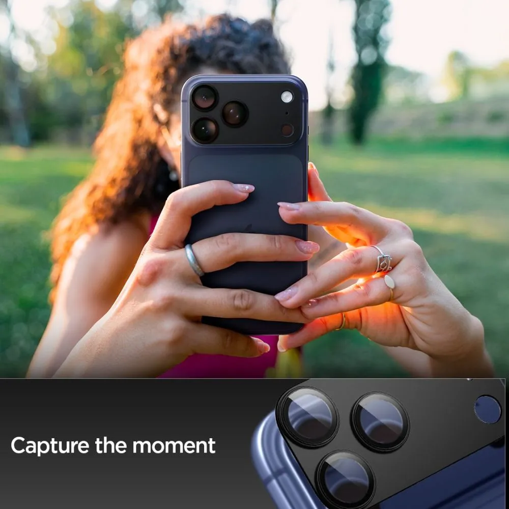 Apple iPhone 17 Pro защитное стекло SPIGEN OPTIK PRO XL GLAS.TR ”EZ FIT” CAMERA PROTECTOR