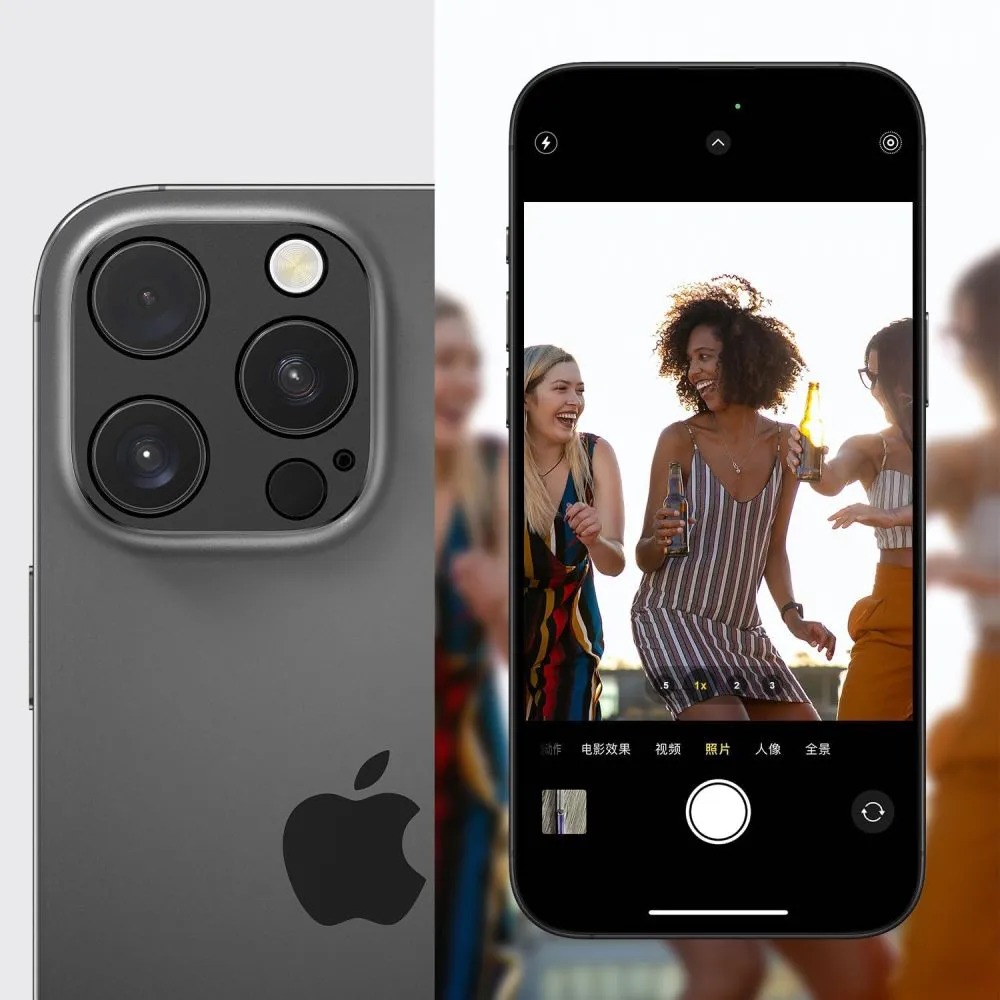 Apple iPhone 17 Pro kaitseklaas must TECH-PROTECT CAMALLOY FIT+