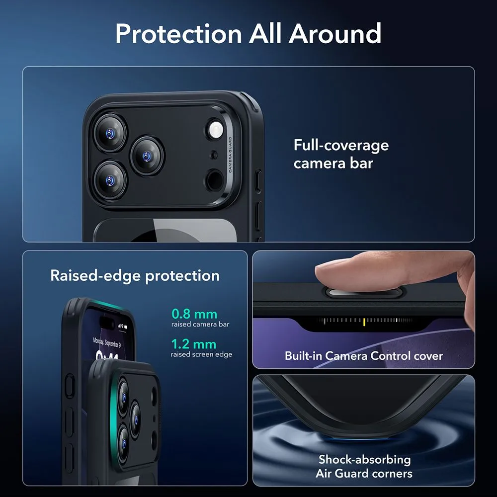 Apple iPhone 17 Pro dėklas  ESR CLASSIC HYBRID MAGSAFE & TEMPERED GLASS