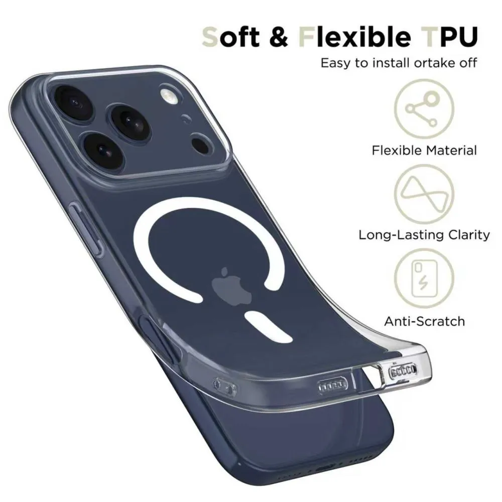 Apple iPhone 17 Pro ümbris läbipaistev TECH-PROTECT FLEXAIR MAGSAFE