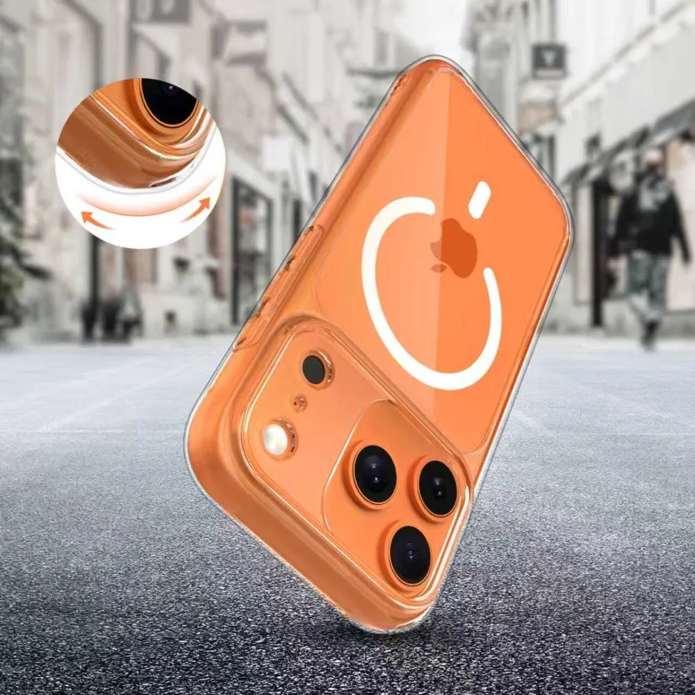 Apple iPhone 17 Pro suojakuori läpinäkyvä TECH-PROTECT MAGPEAK MAGSAFE CC