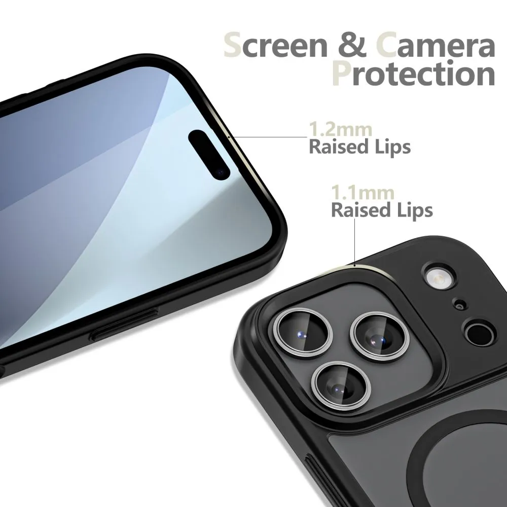 Apple iPhone 17 Pro ümbris must TECH-PROTECT MAGMAT XT 4-SET MAGSAFE