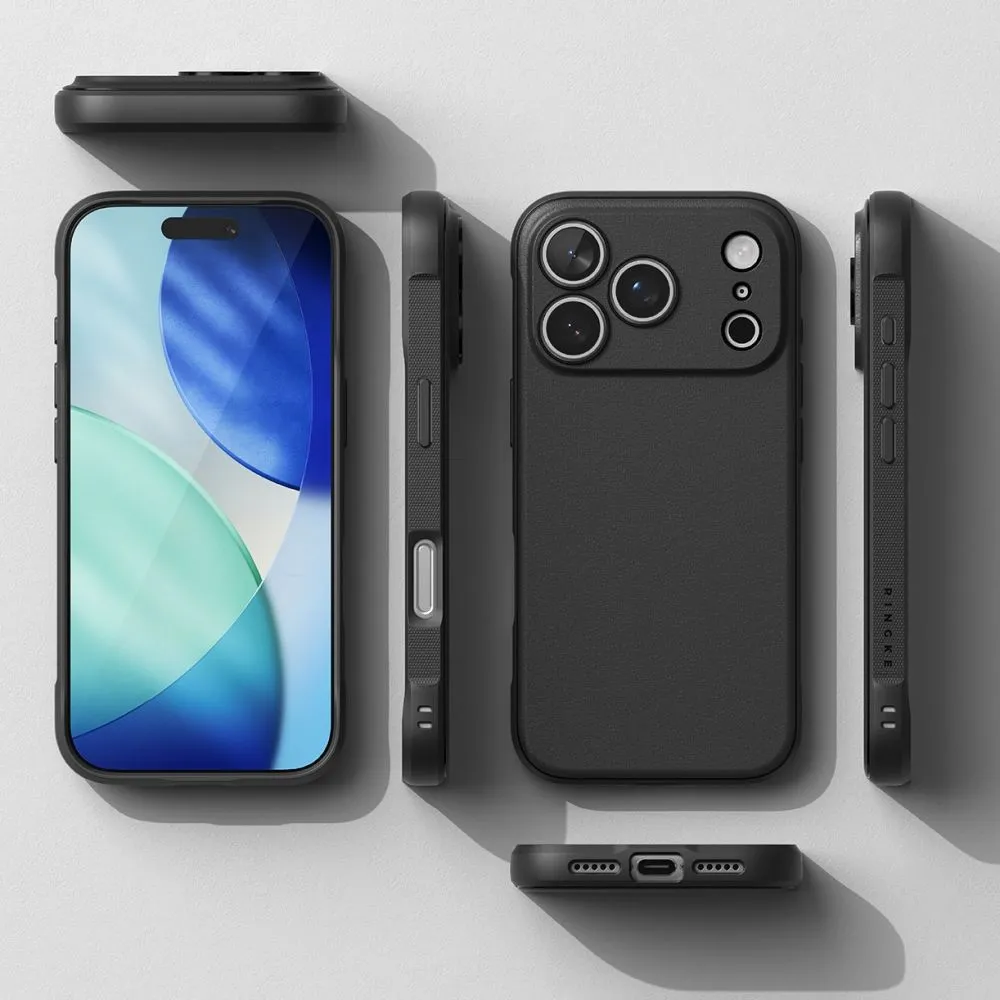 Apple iPhone 17 Pro ümbris must RINGKE ONYX