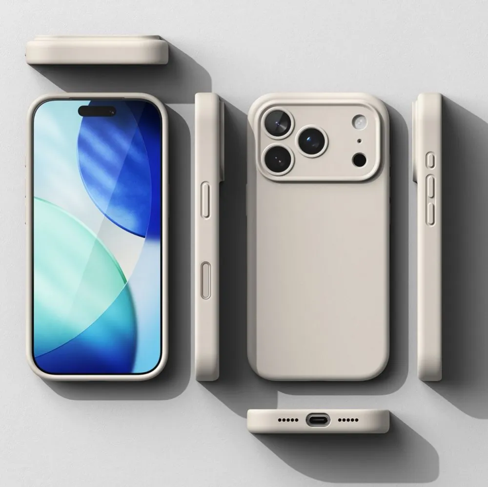 Apple iPhone 17 Pro чехол серый RINGKE SILICONE MAGNETIC MAGSAFE