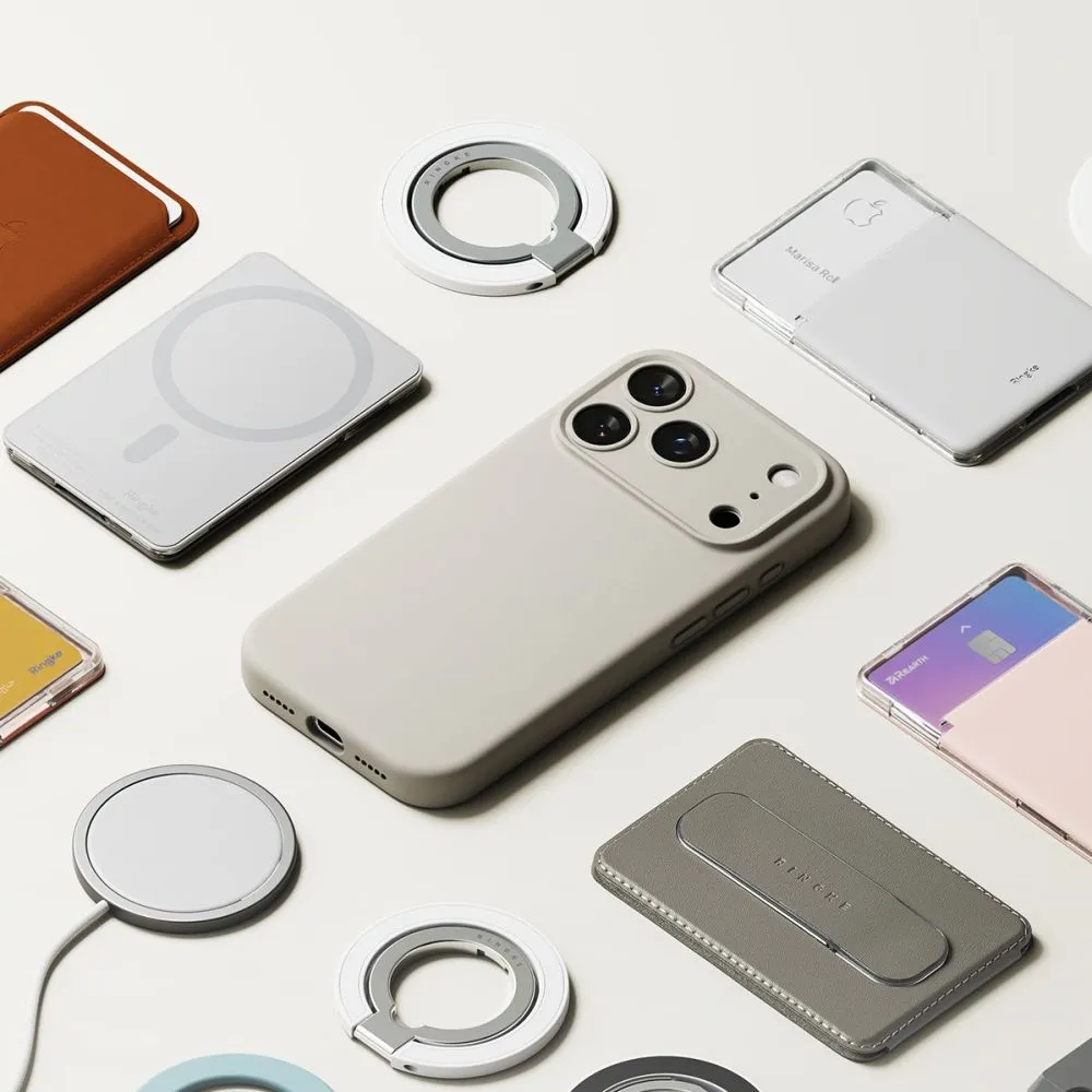 Apple iPhone 17 Pro чехол серый RINGKE SILICONE MAGNETIC MAGSAFE