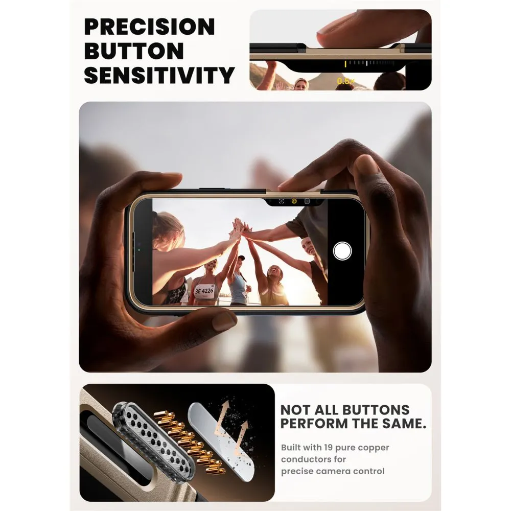 Apple iPhone 17 Pro vāciņš zeltīts SUPCASE IBLSN ARES FLIP MAG MAGSAFE