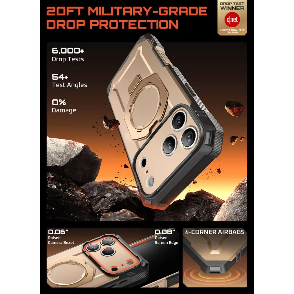 Apple iPhone 17 Pro ümbris kuldne SUPCASE UB GRIP PRO MAG MAGSAFE