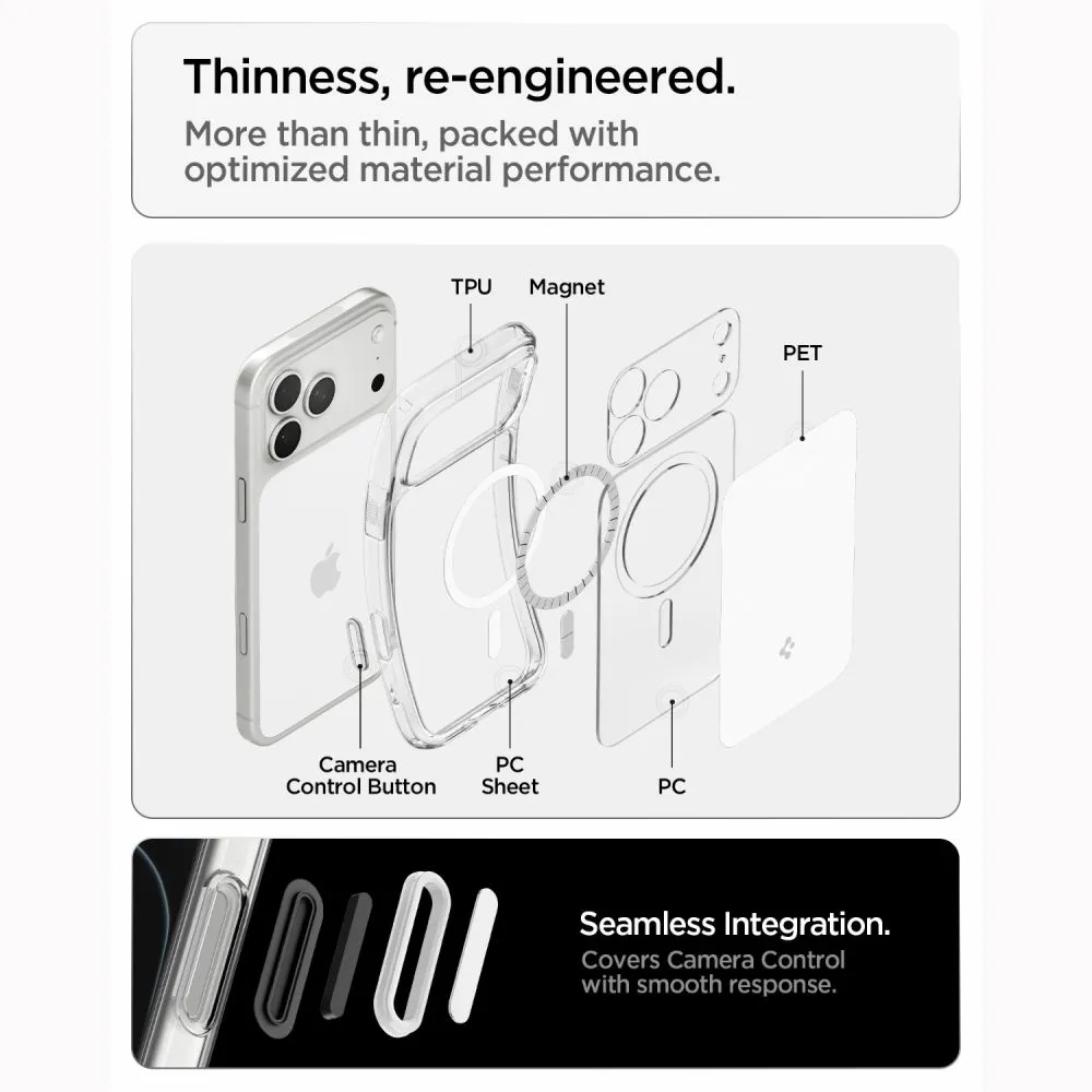 Apple iPhone 17 Pro Telefona vāciņš  SPIGEN ULTRA HYBRID T MAGSAFE
