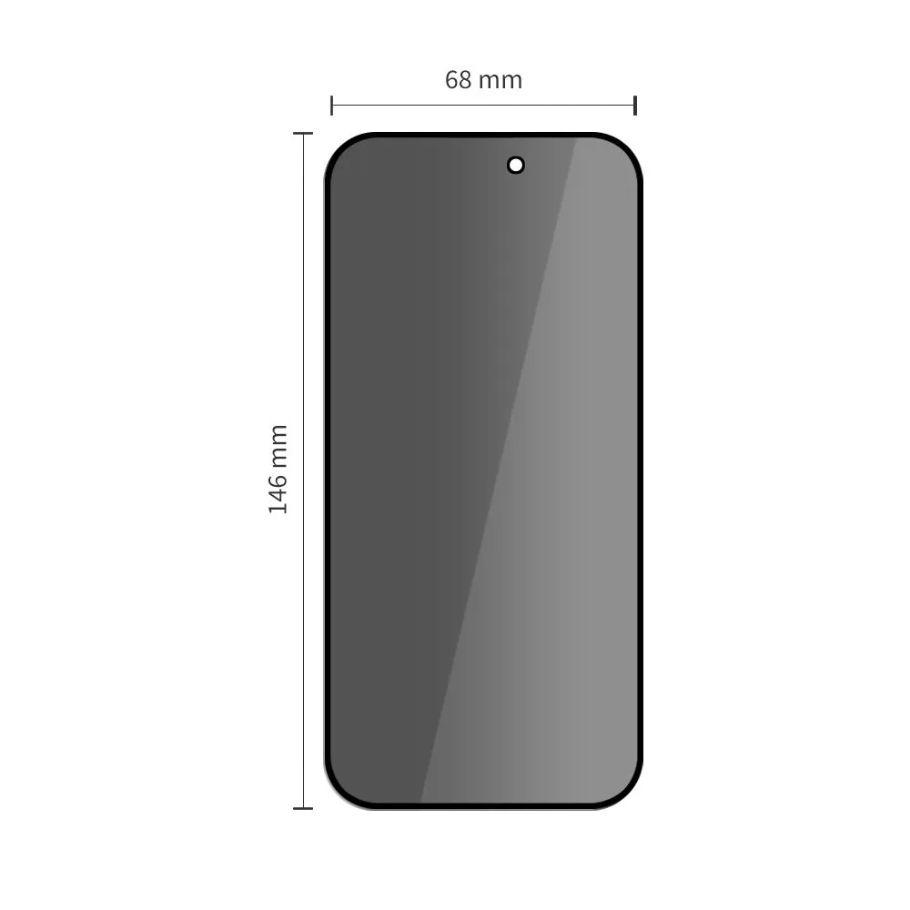 Apple iPhone 17 Pro kaitseklaas TECH-PROTECT GLASS SPY+ PRIVACY 2-PACK