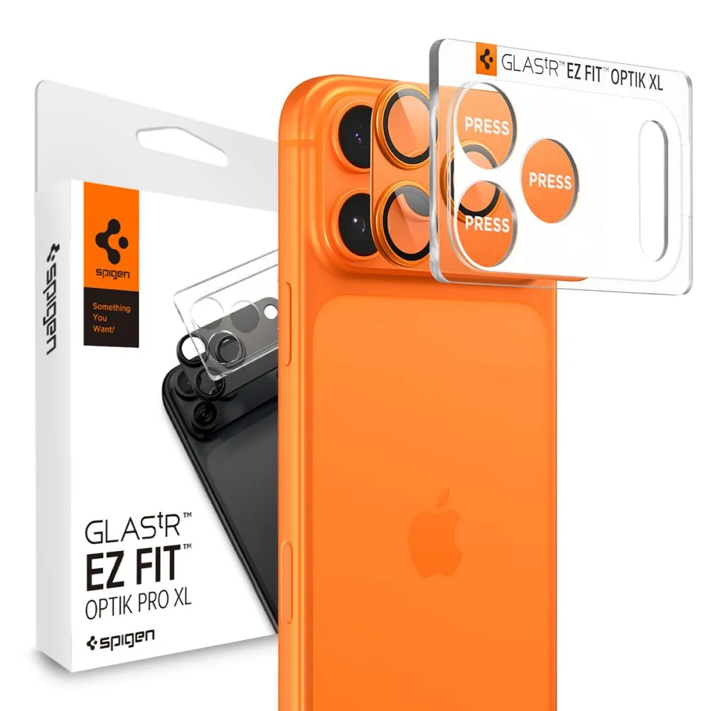 Apple iPhone 17 Pro защитное стекло SPIGEN OPTIK PRO XL GLAS.TR ”EZ FIT” CAMERA PROTECTOR