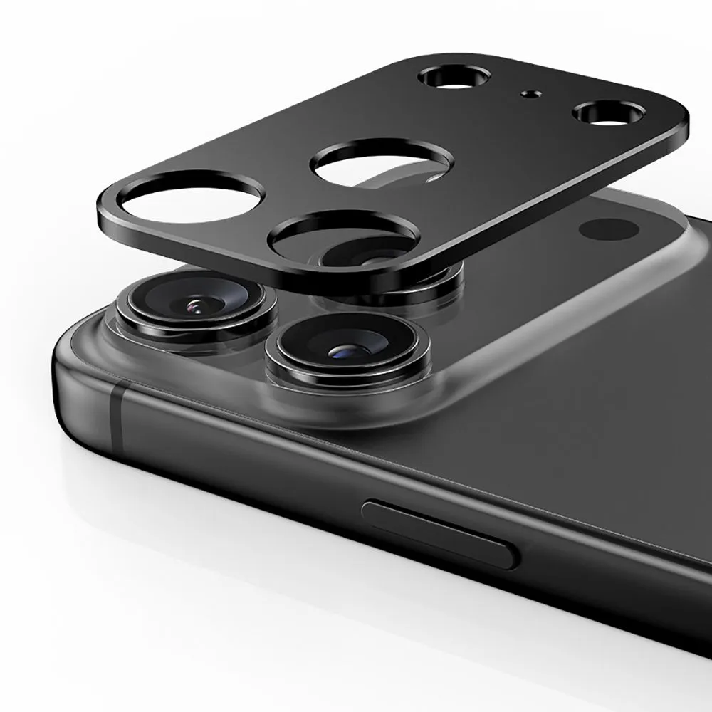 Apple iPhone 17 Pro panssarilasi musta TECH-PROTECT CAMALLOY FIT+