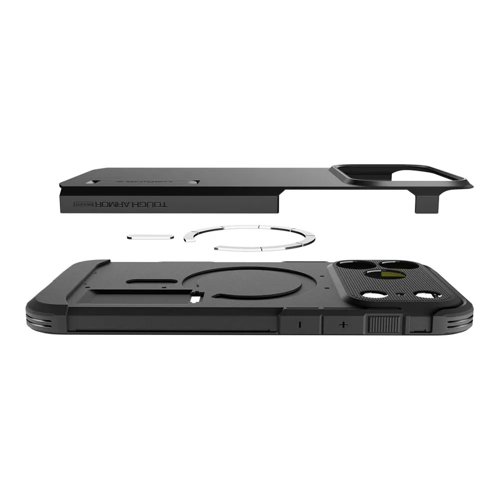 Apple iPhone 17 Pro suojakuori musta SPIGEN TOUGH ARMOR ”T” MAG MAGSAFE
