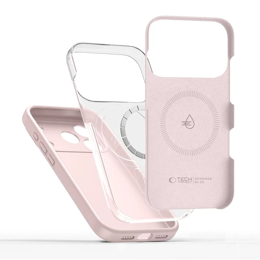 Apple iPhone 17 Pro чехол розовый TECH-PROTECT SILICONE MAGSAFE
