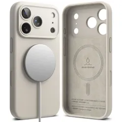 Apple iPhone 17 Pro чехол серый RINGKE SILICONE MAGNETIC MAGSAFE