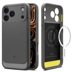 Apple iPhone 17 Pro dėklas pilkas SPIGEN RUGGED ARMOR MAG MAGSAFE