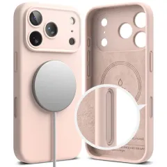Apple iPhone 17 Pro skal rosa RINGKE SILICONE MAGNETIC MAGSAFE