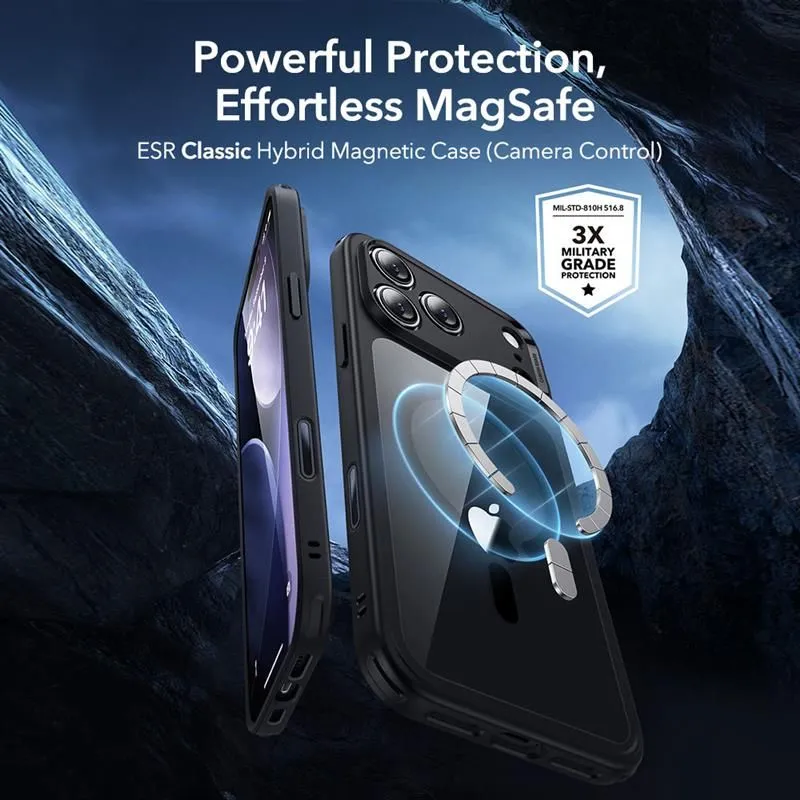Apple iPhone 17 Pro Max ümbris  ESR CLASSIC HYBRID MAGSAFE & TEMPERED GLASS