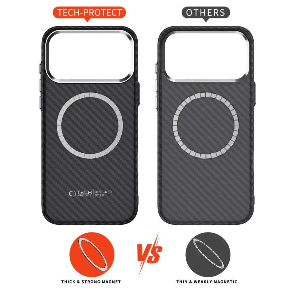 Apple iPhone 17 Pro Max ümbris  TECH-PROTECT ION CARBON MAGSAFE
