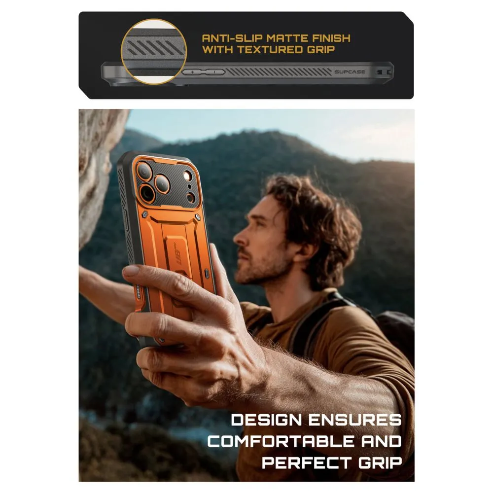 SUPCASE Custodia IPhone 17 Pro 6.3'' Con Supporto E MagSafe: Protezione Militare Unicorn Beetle Grip (Nero)