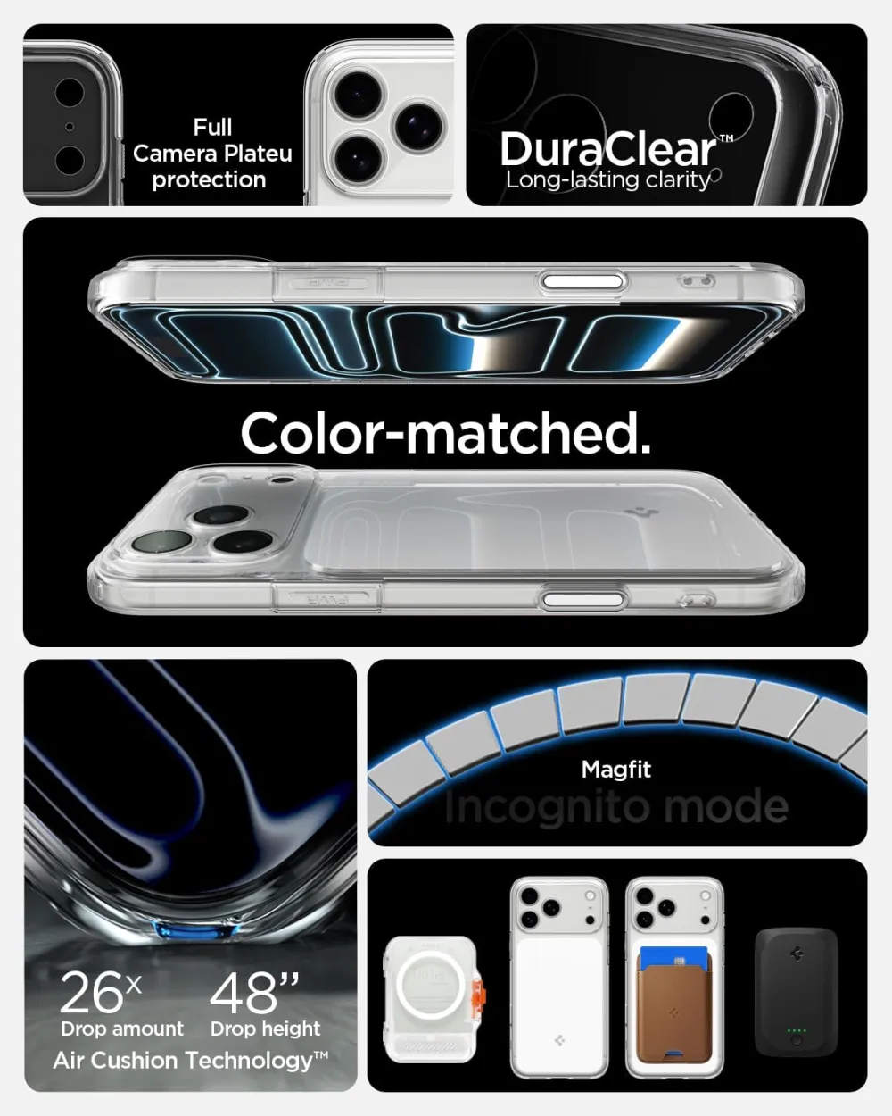 Apple iPhone 17 Pro Max case white SPIGEN ULTRA HYBRID ”T” MAG MAGSAFE