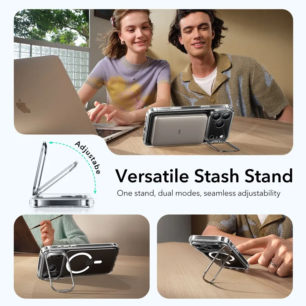 Apple iPhone 17 Pro Max ümbris läbipaistev ESR CLASSIC HYBRID KICKSTAND MAGSAFE