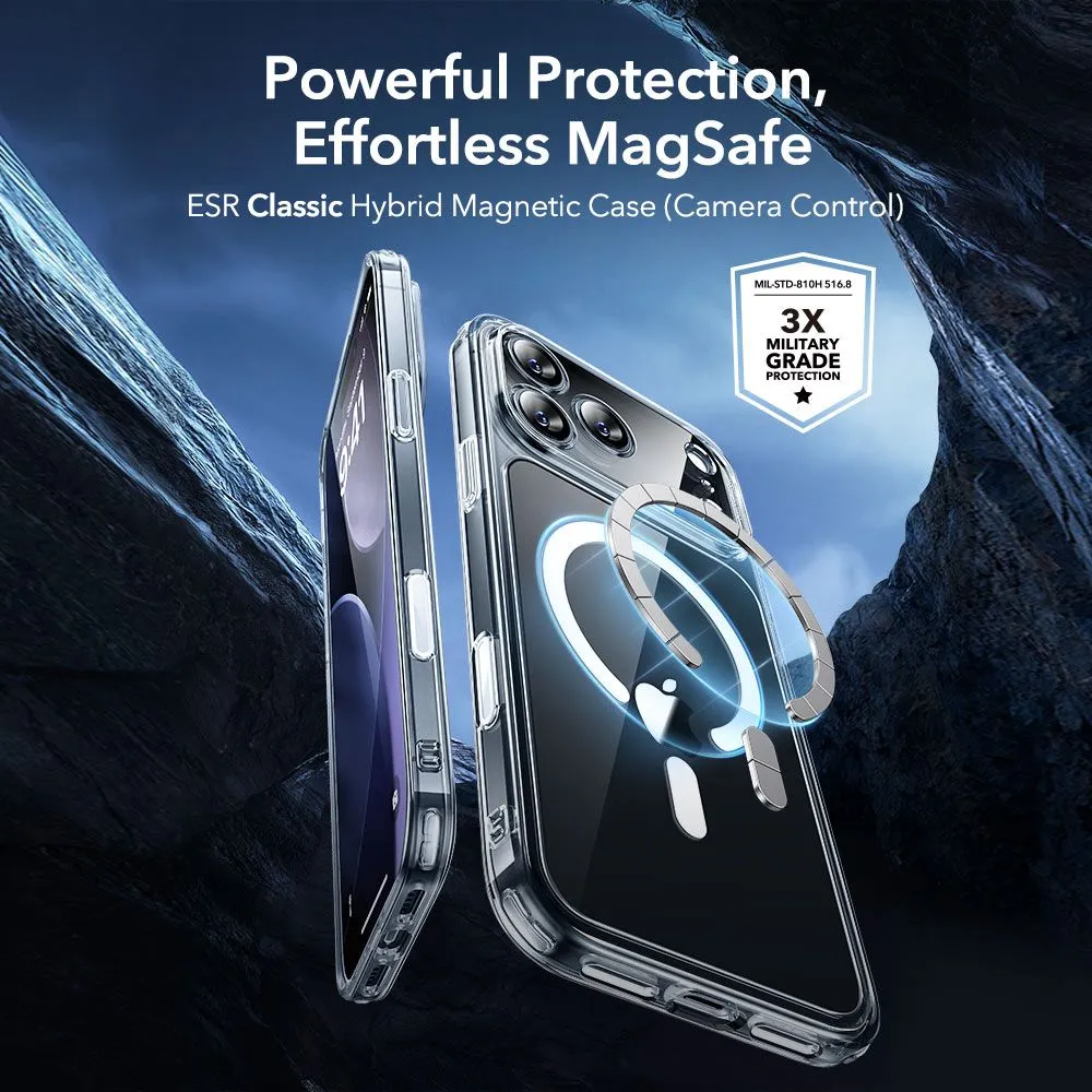 Apple iPhone 17 Pro Max ümbris läbipaistev ESR CLASSIC HYBRID MAGSAFE & TEMPERED GLASS