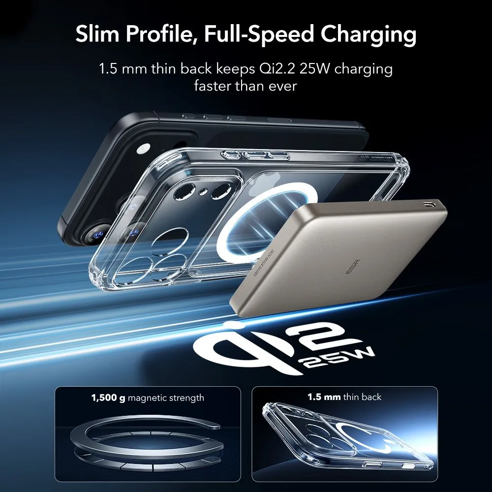 Apple iPhone 17 Pro Max ümbris läbipaistev ESR CLASSIC HYBRID MAGSAFE & TEMPERED GLASS