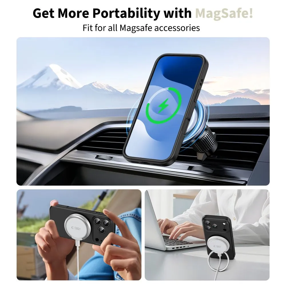 Apple iPhone 17 Pro Max чехол черный TECH-PROTECT SILICONE MAGSAFE