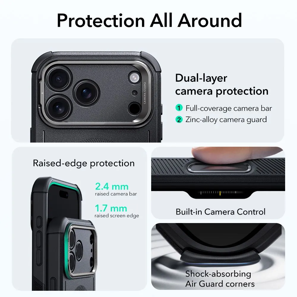 Apple iPhone 17 Pro Max ümbris must ESR CYBER KICKSTAND MAGSAFE