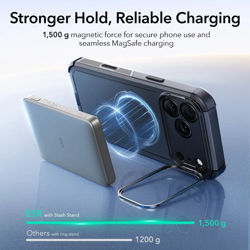 Apple iPhone 17 Pro Max ümbris must ESR CYBER KICKSTAND MAGSAFE