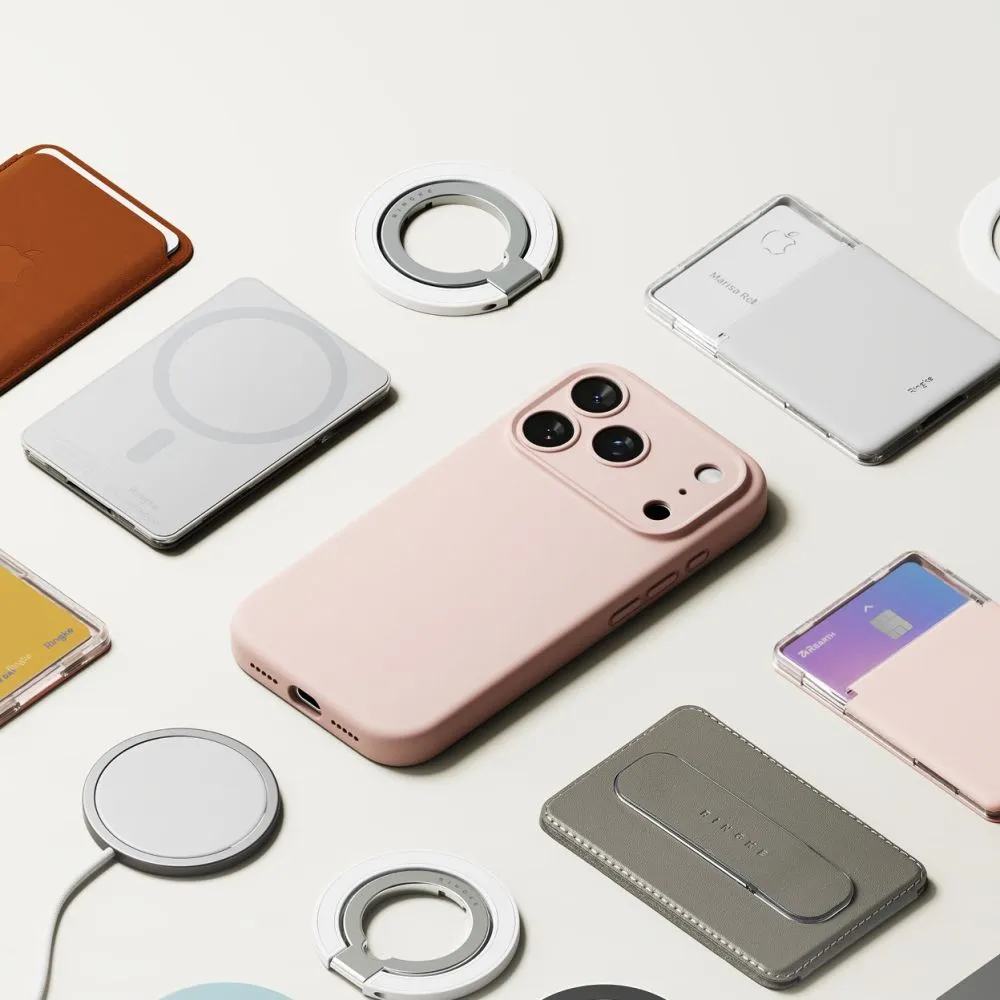 Apple iPhone 17 Pro Max dėklas rožinis RINGKE SILICONE MAGNETIC MAGSAFE