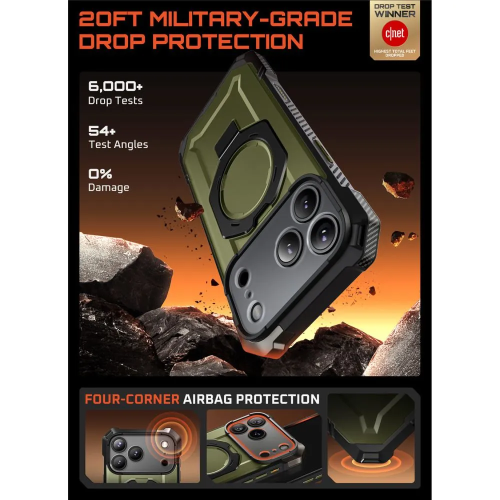 Apple iPhone 17 Pro Max чехол зеленый SUPCASE UB GRIP MAG MAGSAFE