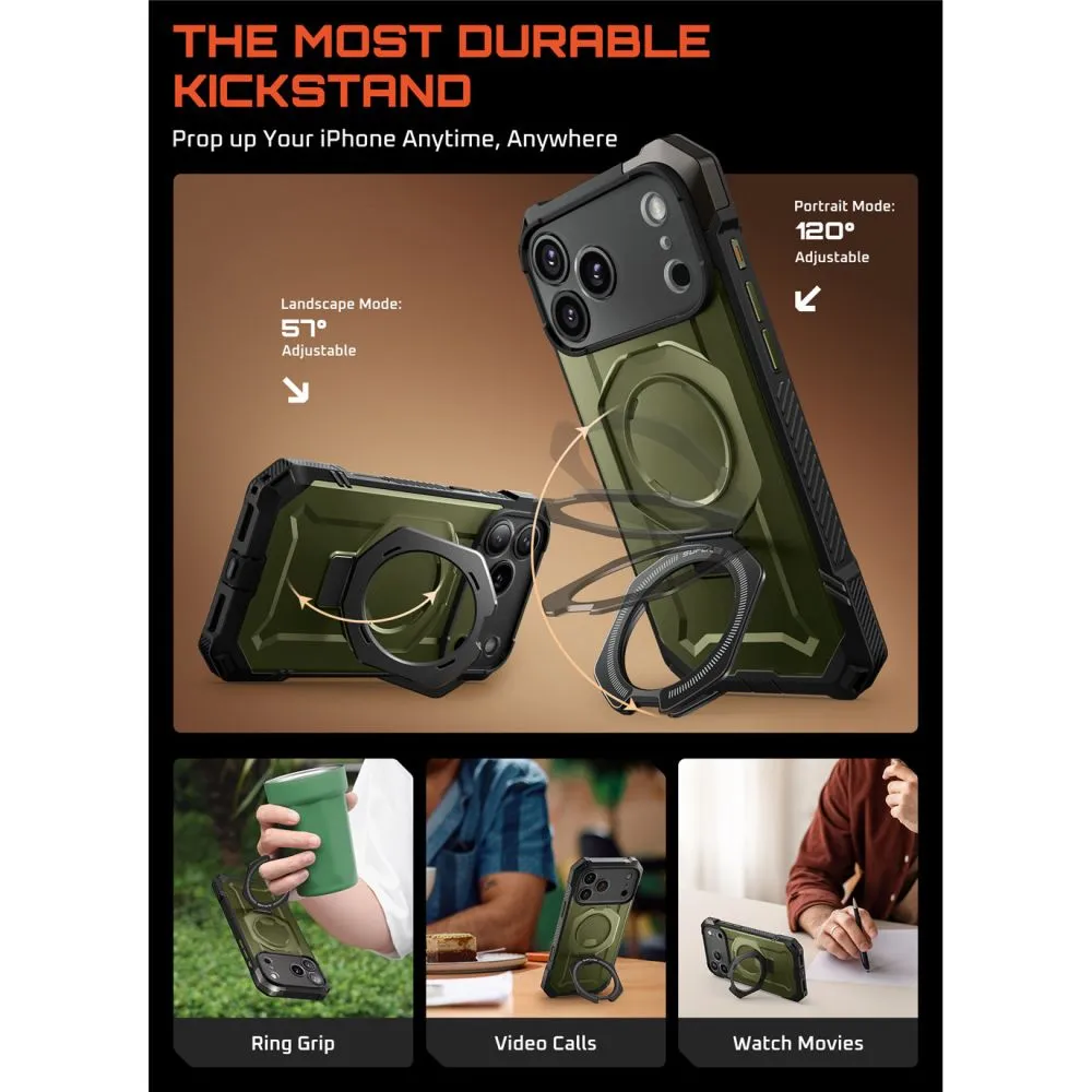 Apple iPhone 17 Pro Max чехол зеленый SUPCASE UB GRIP MAG MAGSAFE